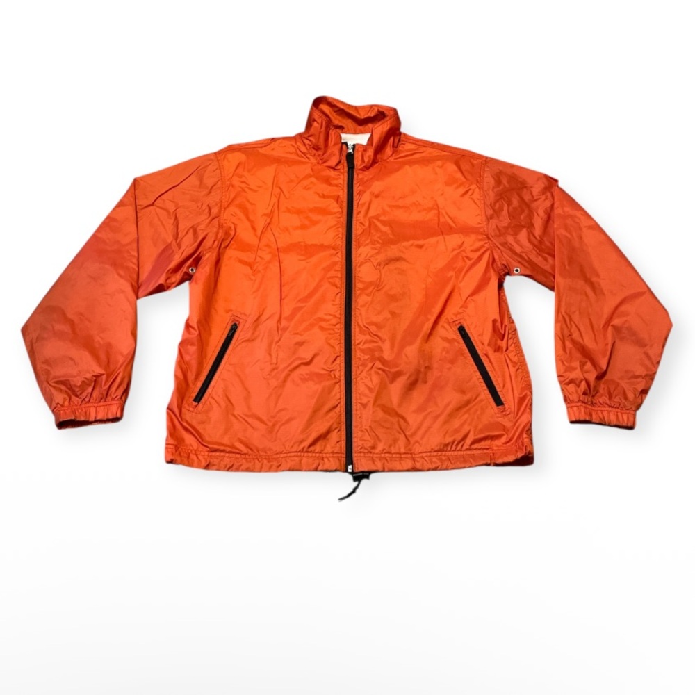 Men's Gap Nylon Windbreaker Mesh Lining Orange XL
